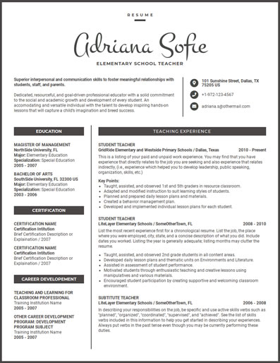 Resume Template 51
