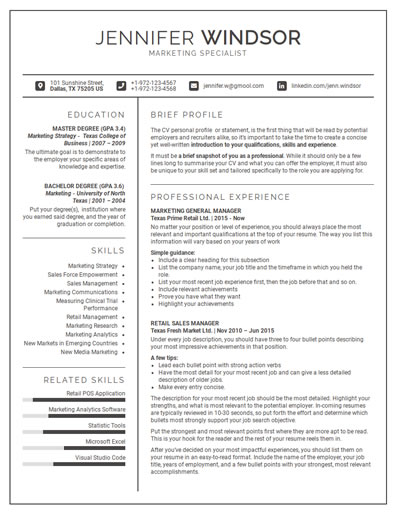 Resume Template 64