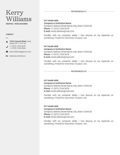 Resume Template 123
