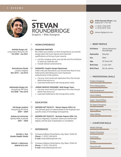 Resume Template 76